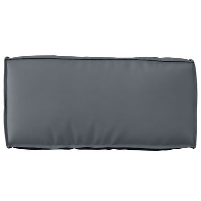 2 Piece Pallet Cushion Set Anthracite Oxford Fabric
