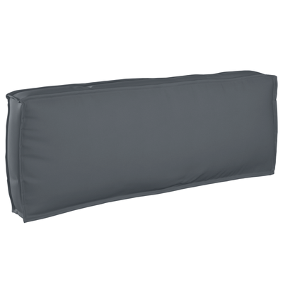 3 Piece Pallet Cushion Set Anthracite Oxford Fabric