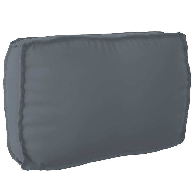 3 Piece Pallet Cushion Set Anthracite Oxford Fabric