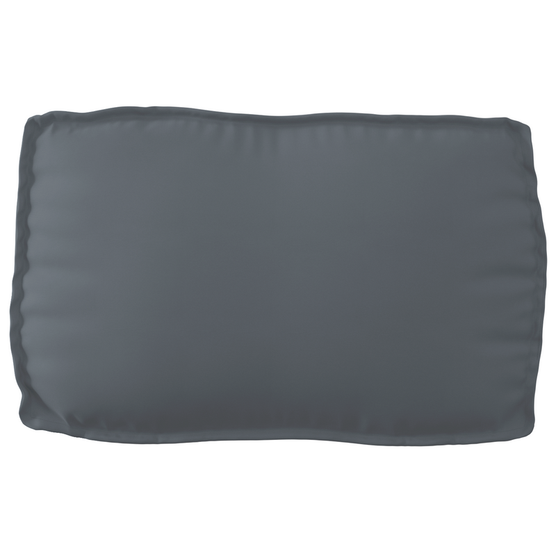 3 Piece Pallet Cushion Set Anthracite Oxford Fabric