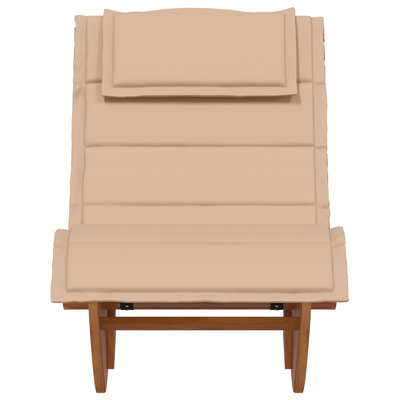 Rocking Sun Loungers with Cushions 2 pcs Solid Wood Acacia