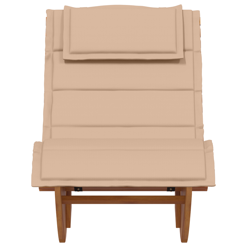 Rocking Sun Loungers with Cushions 2 pcs Solid Wood Acacia