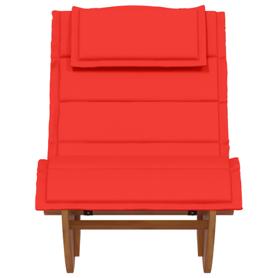 Rocking Sun Loungers with Cushions 2 pcs Solid Wood Acacia