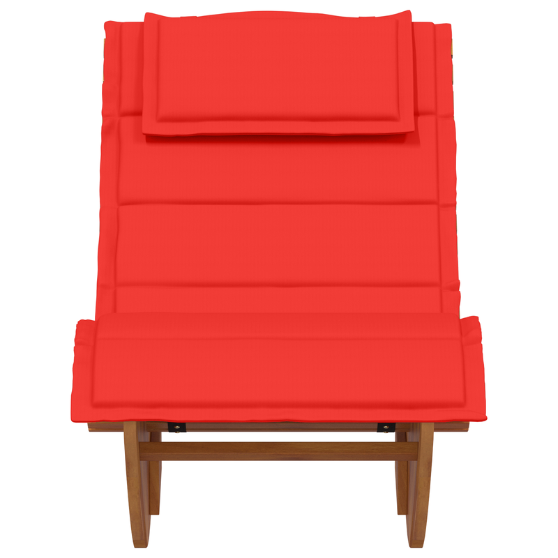 Rocking Sun Loungers with Cushions 2 pcs Solid Wood Acacia