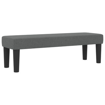 Box Spring Bed with Mattress & Bench Dark Grey Queen Fabric, vidaXL Headboard Lines Design Dark Grey 160 cm Fabric