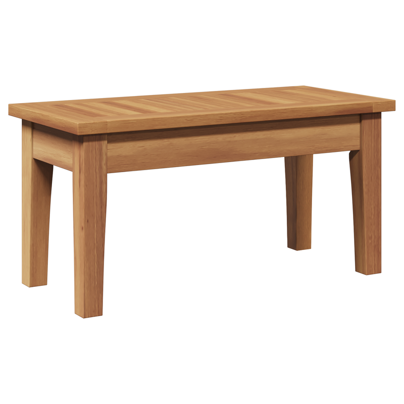 5 Piece Garden Bench Set with Cushions - Solid Teak Wood