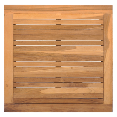 5 Piece Garden Bench Set with Cushions - Solid Teak Wood