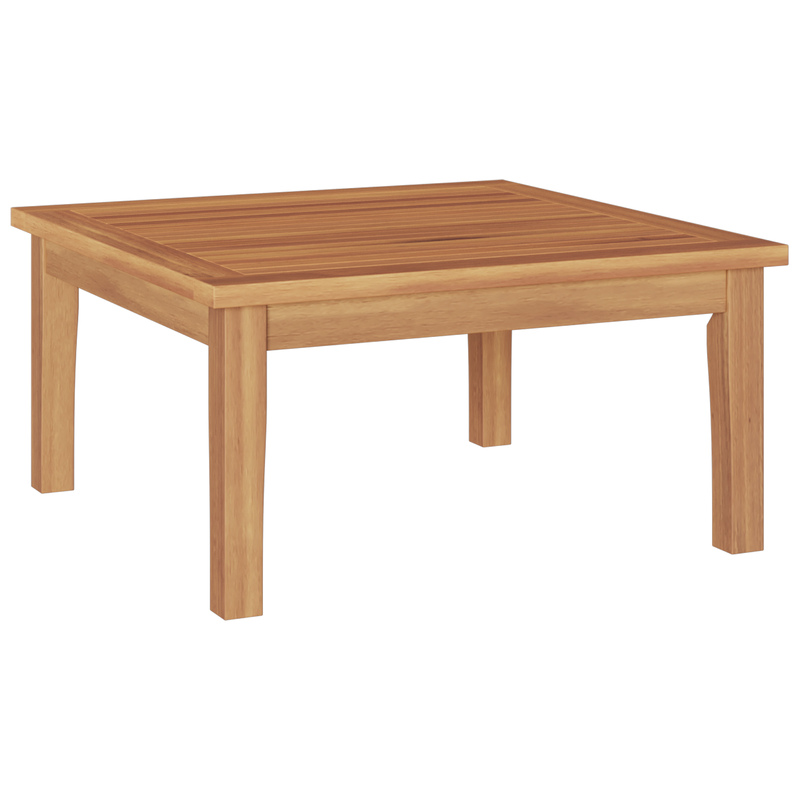 4-Piece Garden Bench Set with Cushions - Solid Teak Wood