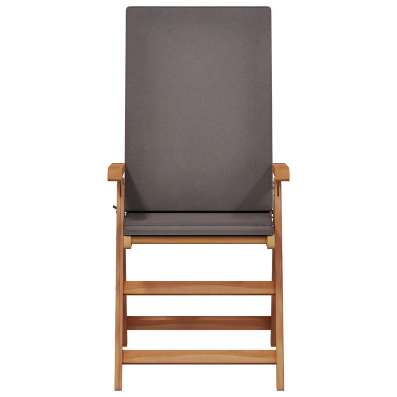Reclining Garden Chairs with Cushions 6 pcs Solid Teak Wood