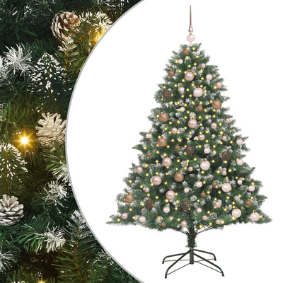 Artificial Christmas Tree Green 180 cm Plastic and PVC