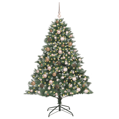 Artificial Christmas Tree Green 180 cm Plastic and PVC
