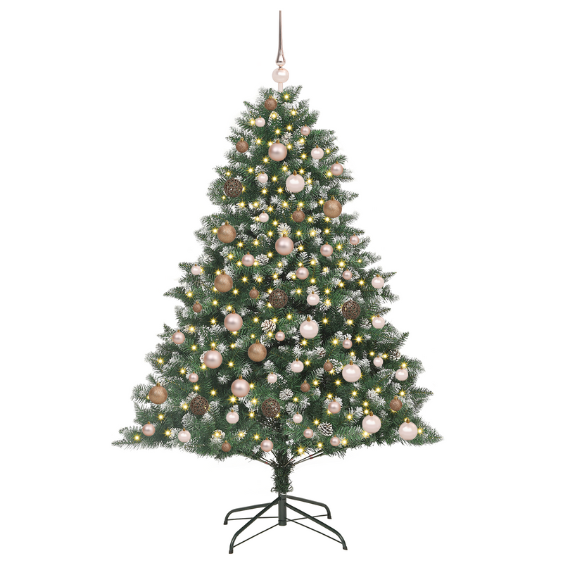 Artificial Christmas Tree Green 180 cm Plastic and PVC