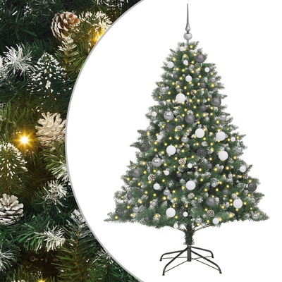 Artificial Christmas Tree Green 180 cm PVC and Plastic and PVC