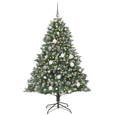 Artificial Christmas Tree Green 180 cm PVC and Plastic and PVC