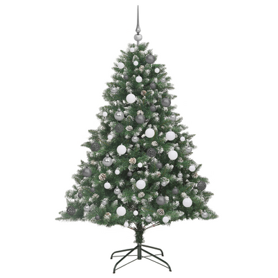 Artificial Christmas Tree Green 180 cm PVC and Plastic and PVC