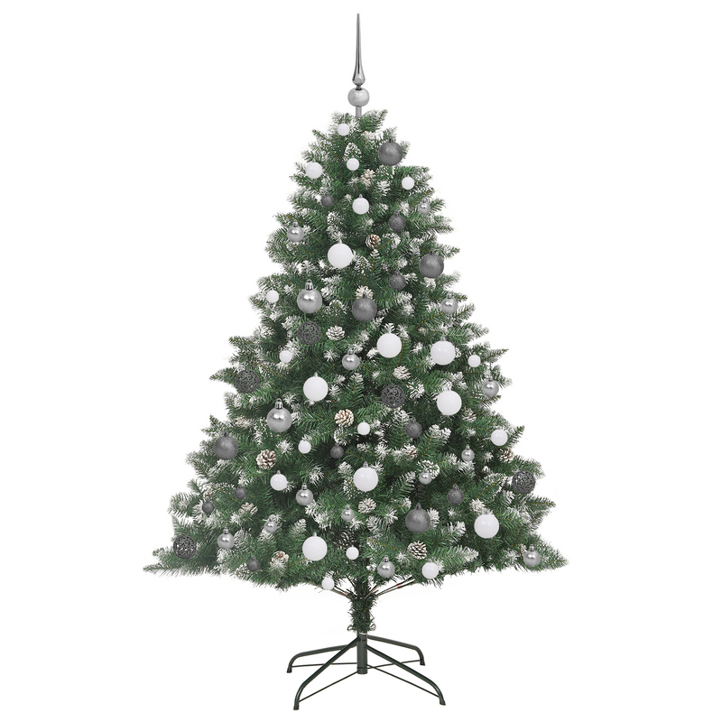 Artificial Christmas Tree Green 180 cm PVC and Plastic and PVC