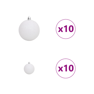 Artificial Christmas Tree Green 180 cm PVC and Plastic and PVC