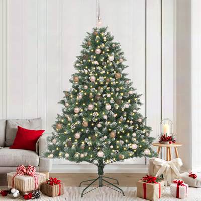 Artificial Christmas Tree Green 210 cm Plastic and PVC