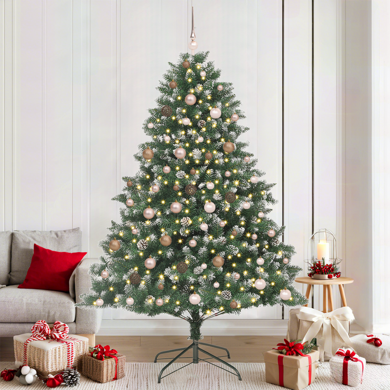 Artificial Christmas Tree Green 210 cm Plastic and PVC