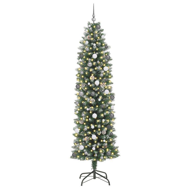 Artificial Slim Christmas Tree Green 240 cm PVC