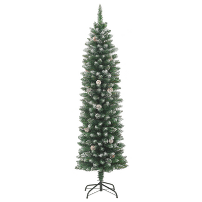 Artificial Slim Christmas Tree Green 240 cm PVC