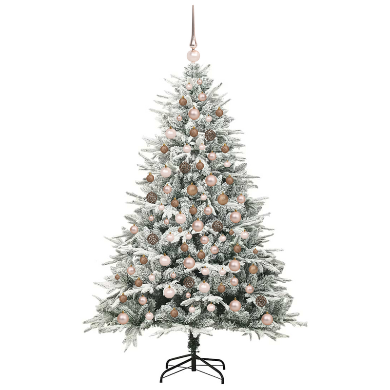 Artificial Christmas Tree Green and white 180 cm PVC
