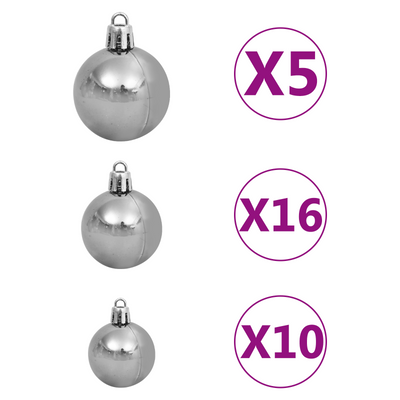 Artificial Christmas Tree Green and white 180 cm PVC