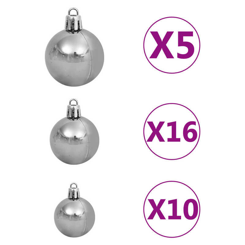 Artificial Christmas Tree Green and white 180 cm PVC