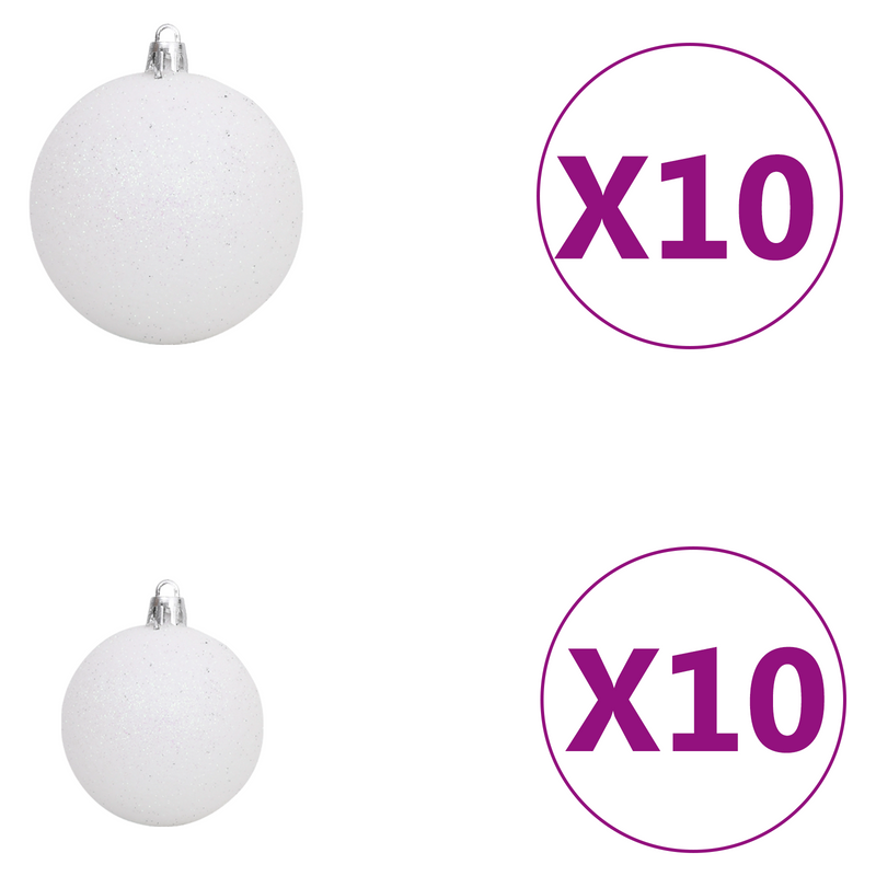 Artificial Christmas Tree Green and white 180 cm PVC