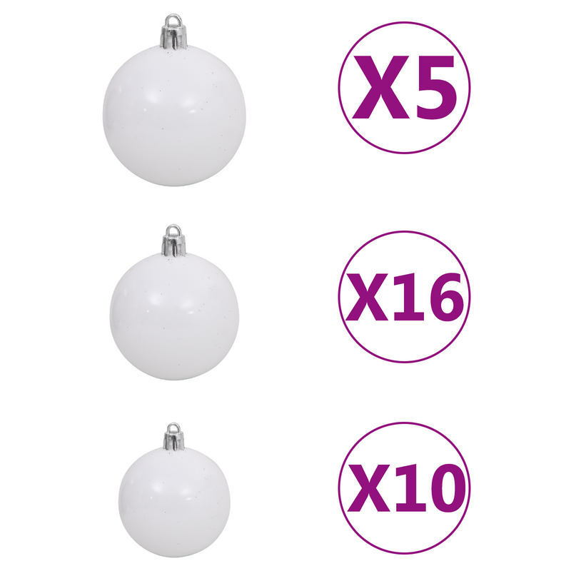 Artificial Christmas Tree Green and white 180 cm PVC