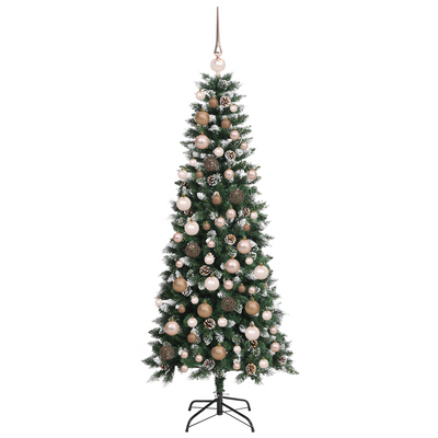 Artificial Christmas Tree Green 180 cm PVC and steel
