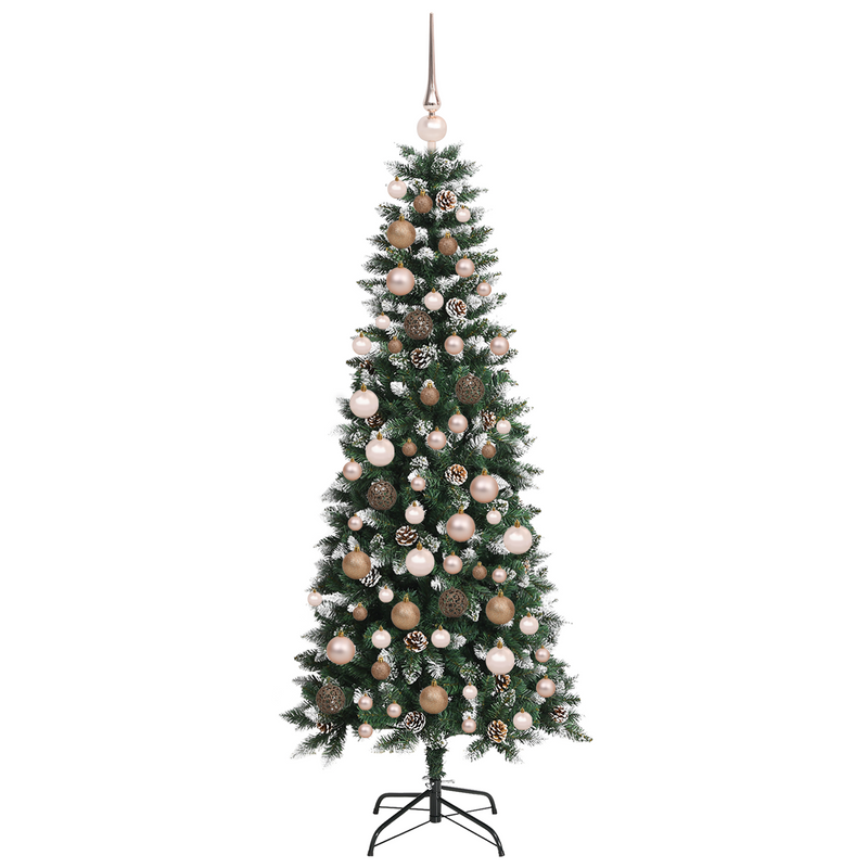 Artificial Christmas Tree Green 180 cm PVC and steel