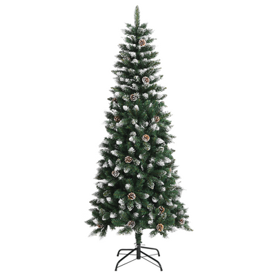 Artificial Christmas Tree Green 180 cm PVC and steel