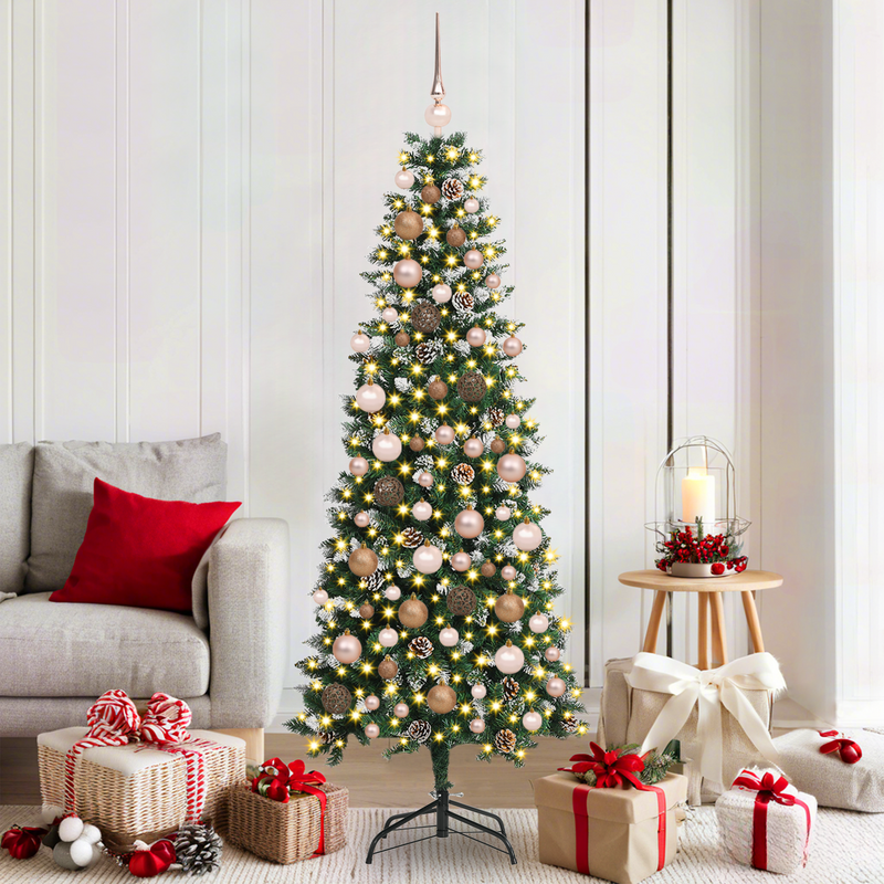 Artificial Christmas Tree Green 180 cm PVC and steel