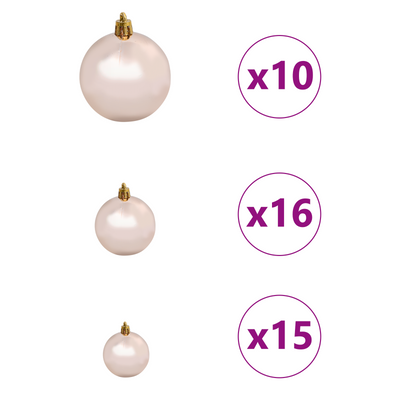 Artificial Christmas Tree White 180 cm PVC