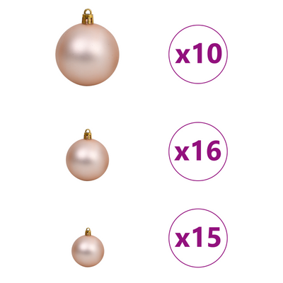 Artificial Christmas Tree White 180 cm PVC