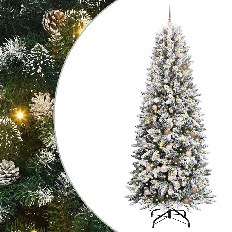 Artificial Christmas Tree White 240 cm Plastic