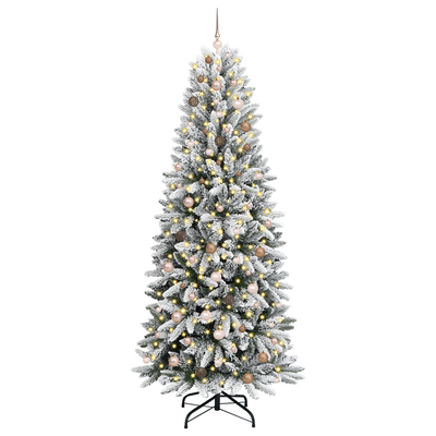 Artificial Christmas Tree White 240 cm Plastic
