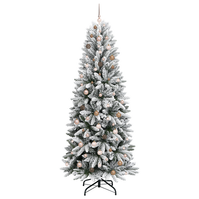 Artificial Christmas Tree White 240 cm Plastic