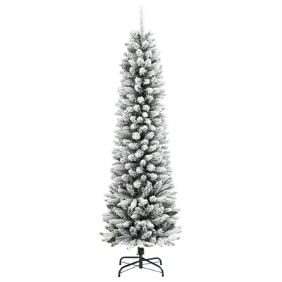 Slim Christmas Tree White 180 cm PVC and PE