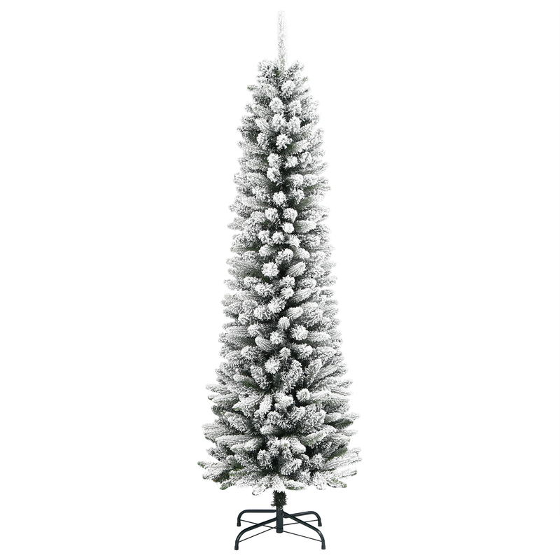 Christmas Tree with Decorative String Lights White 240 cm PVC