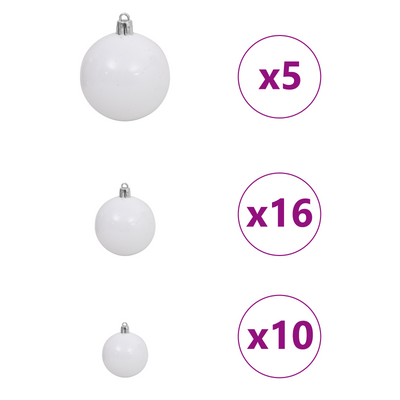 Artificial Christmas Tree Green 180 x 90 cm PVC
