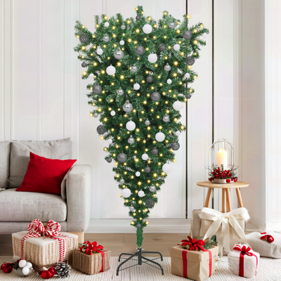 Artificial Christmas Tree Green 180 x 90 cm PVC