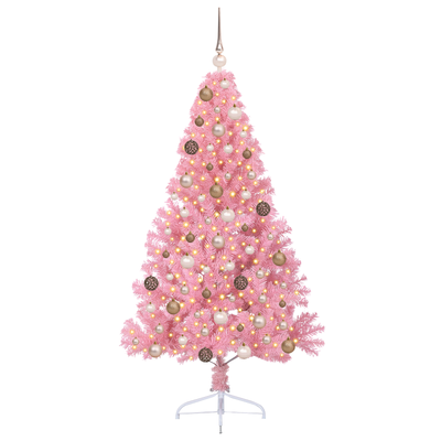 Artificial Christmas Tree Pink 180 cm Plastic