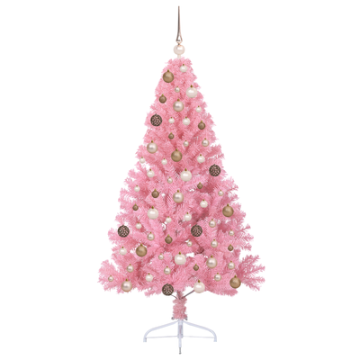 Artificial Christmas Tree Pink 180 cm Plastic
