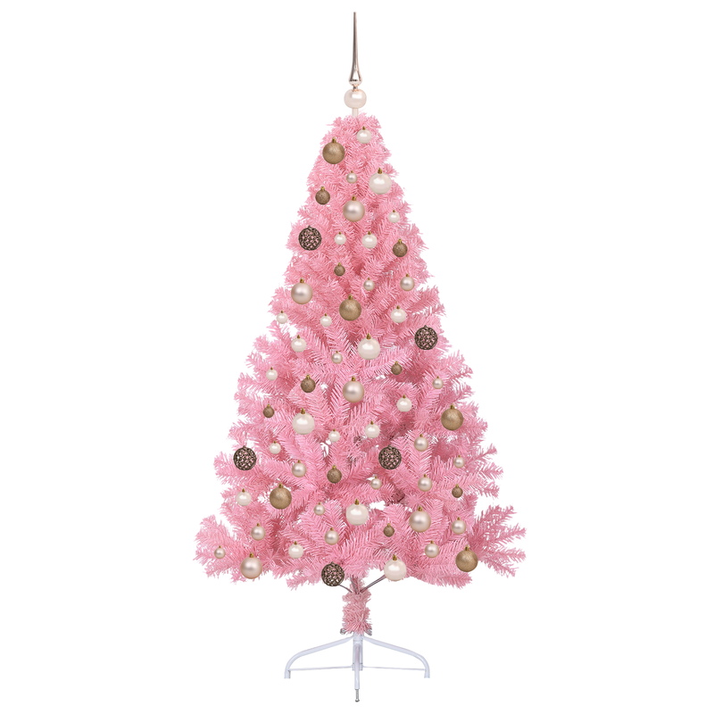 Artificial Christmas Tree Pink 180 cm Plastic
