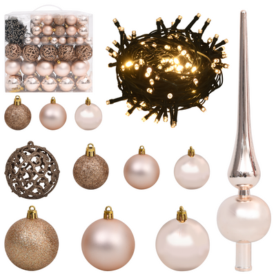 Artificial Christmas Tree Pink 180 cm Plastic