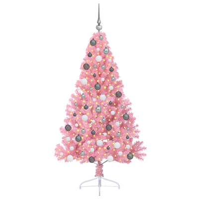 Artificial Christmas Tree Pink 180 cm PVC