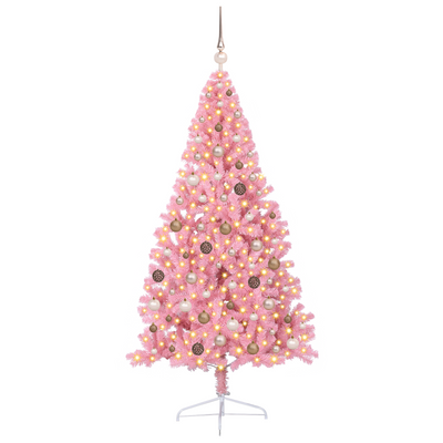 Artificial Christmas Tree Pink 210 cm Plastic