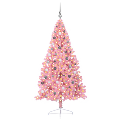 Artificial Christmas Tree Pink 210 cm PVC
